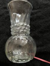Vintage Clear Glass Vase With Rope Design picture