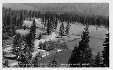 RPPC Aerial View Rim Rock Ranch Old Station California 1930s Car Eastman B-7011  picture