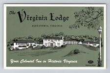 Alexandria VA-Virginia Virginia Lodge Antique Vintage Souvenir Postcard picture
