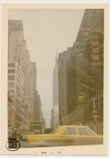 Vintage 1966 New York City Streetscape Empire State Building Taxi YMCA Photo 185 picture
