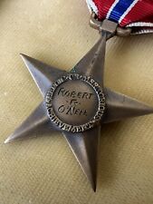 WWII US Military Issued Named Bronze Star Medal w/ Original Box picture