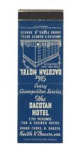 Dacotah Hotel - Grand Forks, N. Dakota   Matchcover  Keith V. Bacon, Mgr. picture
