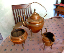 Antique Arts & Crafts Tea Set Copper Brass Sweden picture