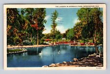 Birmingham AL-Alabama, Avondale Park, Lagoon, Antique Vintage Postcard picture