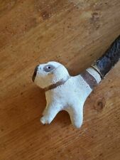 Antique Tribal Dog Smoking Pipe,African Tribe Hand Carved RARE picture