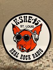 KSHE 95 Real Rock Radio Round Bumper Sticker K-SHE Circular Sweetmeat, St. Louis picture