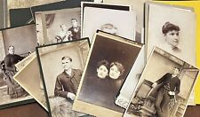 Lot of 27 Antique Vintage 1800s Cabinet Card Photos - All from U.S. picture