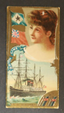 SS Alaska Guion Line Ocean and River Steamers Tobacco Card Duke's Cigarette picture