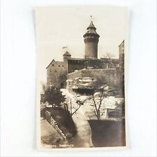 Imperial Castle Nuremberg RPPC Postcard c1910 German Palace Street Germany B622 picture