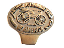 Vintage Antique Automobile Club of America Brass Badge Plaque Topper 1935 picture
