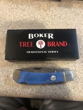 Boker Tree Brand Dark Blue Lock Back Folding Knife BO110816 Traditional Series picture