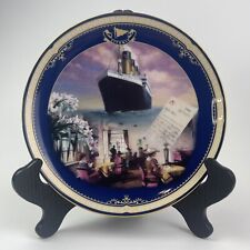 Bradford Exchange Titanic Plate The Reading And Writing Queen Of The Ocean 1999 picture
