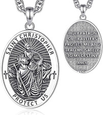 925 Sterling Silver St. Michael/St. Christopher/St. Benedict/St. Gabriel/Virgin  picture