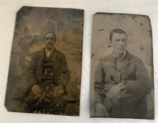 Pair of Antique Tin Type Photographs  picture