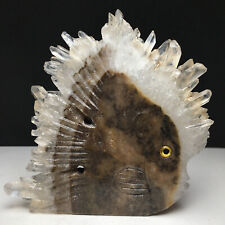269g Natural Crystal Cluster,Specimen Stone,Hand-Carved, Exquisite Fish.D4 picture