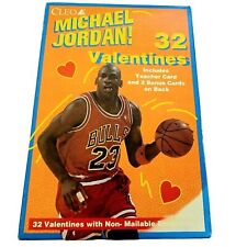 Michael Jordan Basketball Vintage 90s Valentine's Day Cards New In Box Party Fun picture