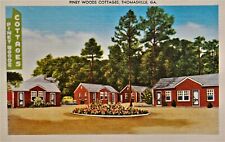 Roadside Motel: Piney Woods Cottages, Thomasville, GA. Linen Advertising. picture