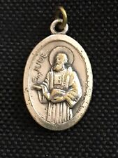 VINTAGE RELIC ST. JUDE RELIGIOUS MEDAL, SPIRITUAL, CHRISTIANITY, 1950-60s picture