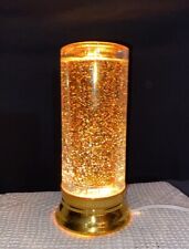 Vintage Confetti Glitter Lamp 8.5” Tall Bottom And Top Bulb picture