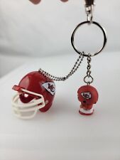 Custom Kansas City Chiefs Helmet w/ Mini Football Player Keychain  Holder  picture