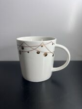Starbucks 2012 Christmas Mug New Bone China Gold Trim Ornaments - Ivory Gold picture