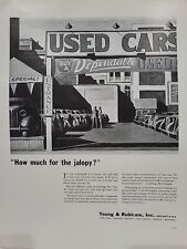 1939 Young & Rubicam Fortune Magazine Print Advertising Jalopy Used Car Lot picture