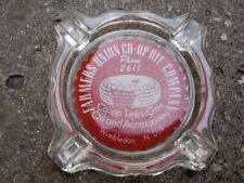 ---Vintage Farmers Union Co-Op Oil Co Wimbledon North Dakota glass ashtray picture
