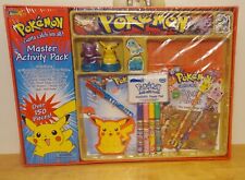 VINTAGE Pokemon 1999 Roseart MASTER Activity PACK NEW picture