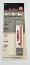 Vintage NOS Red Devil Advertising Retractible Blade Box Cutter  picture