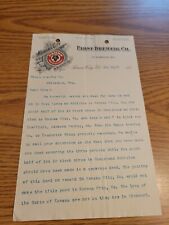 (VTG) 1897 Pabst beer Brewing Co  LetterHead Kansas City PBR picture