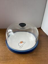 Vintage Takahashi Cheese Dome 3pc Original Dome Blue Japan picture