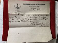 Virginia House of Delegates 1914 Letter Head From Daughter Roanoke VA Salem VA picture