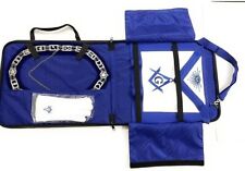 Masonic Regalia Blue Lodge Master Mason +APRON + COLLAR + GLOVES + CASE- Package picture