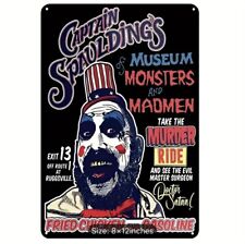 House Of 1000 Corpses Capt Spaulding Metal Sign. Halloween. Home. Office. Gothic picture