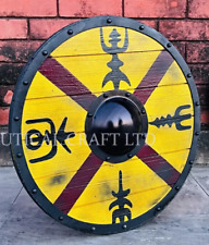 Authentic King Finehair Viking Battleworn Shield | Wooden Cosplay Shield | Medie picture