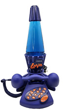 Original Lava Motion Lamp Purple telePhone 2002 - 90s Style Blue color Light picture