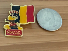 Coca Cola Pin “Belgium” 1984 Olympics International Flag Pin Series Los Angeles picture