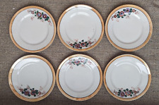 Vintage Japanese Dining Dishes with Floral Pattern Set of 6 picture