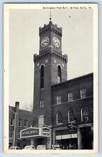 Bellow Falls Vermont VT Postcard Rockingham Town Hall Building c1960's Vintage picture