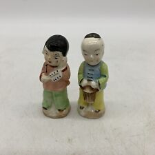 Vintage 1950’s Oriental Salt And Pepper Shakers Japan picture