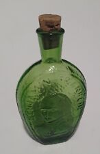 Wheaton Green Glass Bottle Benjamin Franklin,  7.5” 1888 Glass House USA picture