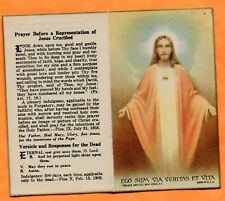 Vintage Jesus Christ Card Indulgence 1908 Pius X See Scans picture