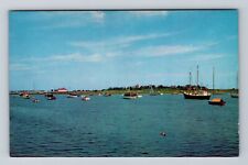 Scituate MA-Massachusetts, Scenic Greetings, Harbor Scene Vintage Postcard picture