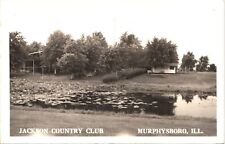 MURPHYSBORO ILLINOIS JACKSON COUNTRY CLUB real photo postcard 1940s IL RPPC golf picture