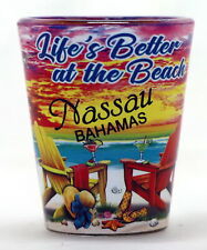 Nassau Bahamas Life's Better at the Beach Shot Glass picture