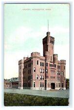 1908 Armory Exterior Street View Building Worcester MA - Early Posted picture