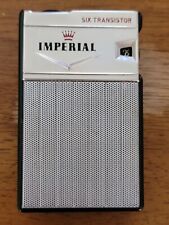 Vintage Imperial Six Transistor Radio  With Leather Case Tested  Read Descriptio picture