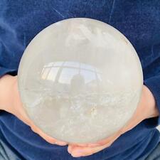 Natural clear white Quartz Sphere Crystal energy Ball Healing 4000g picture