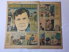 1944 four page cartoon story ~ WENDELL WILLKIE Champion Of Democracy picture