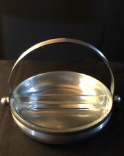 ANTIQUE ART DECO CHASE “DUPLEX JELLY DISH” No. 90062B 2 COMPARTMENT GLASS LINER picture